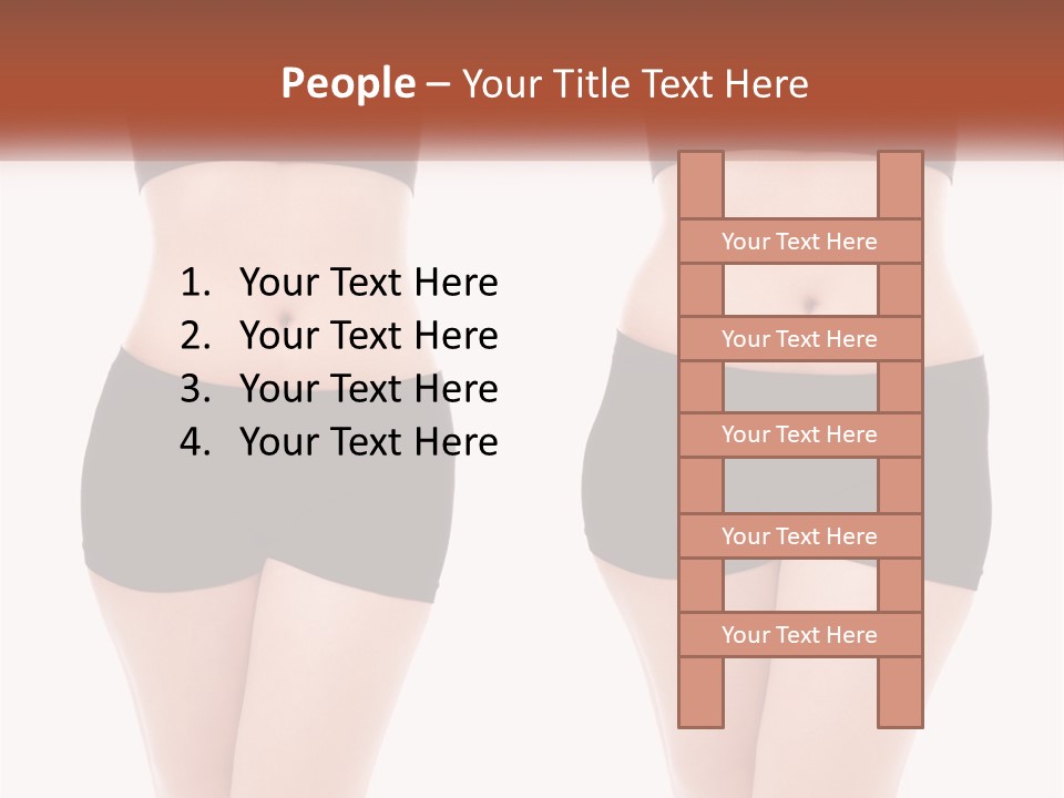 A Woman In A Black Sports Bra Top And Black Shorts PowerPoint Template