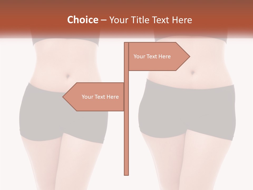 A Woman In A Black Sports Bra Top And Black Shorts PowerPoint Template