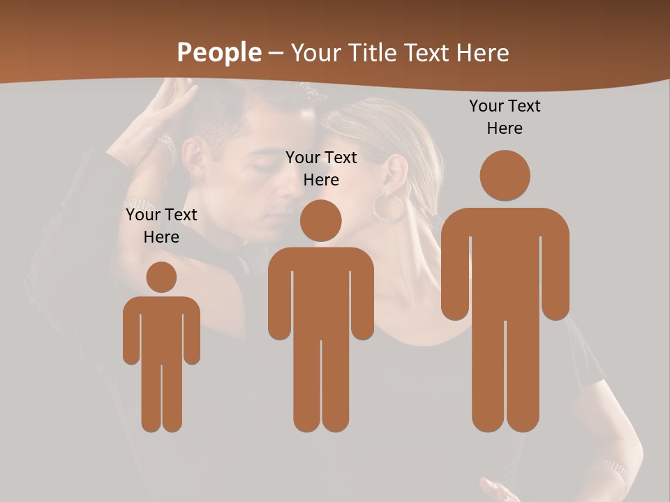A Man And A Woman Kissing In Front Of A Black Background PowerPoint Template