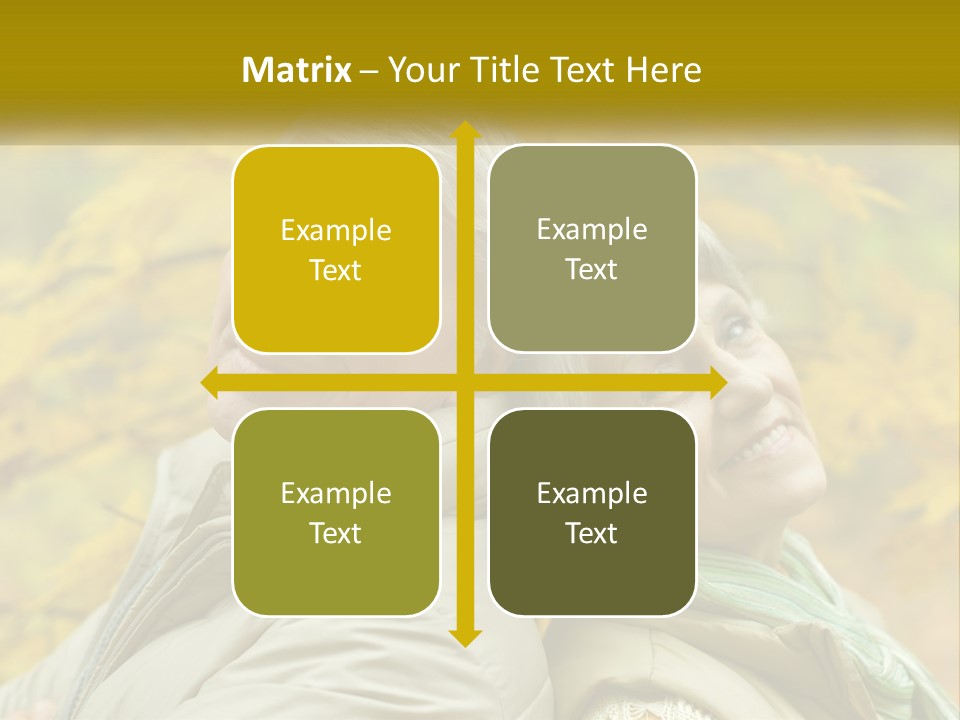 A Man And Woman Are Smiling For The Camera PowerPoint Template
