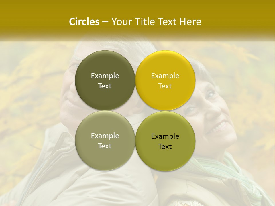 A Man And Woman Are Smiling For The Camera PowerPoint Template