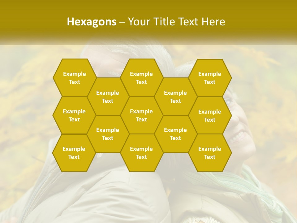 A Man And Woman Are Smiling For The Camera PowerPoint Template