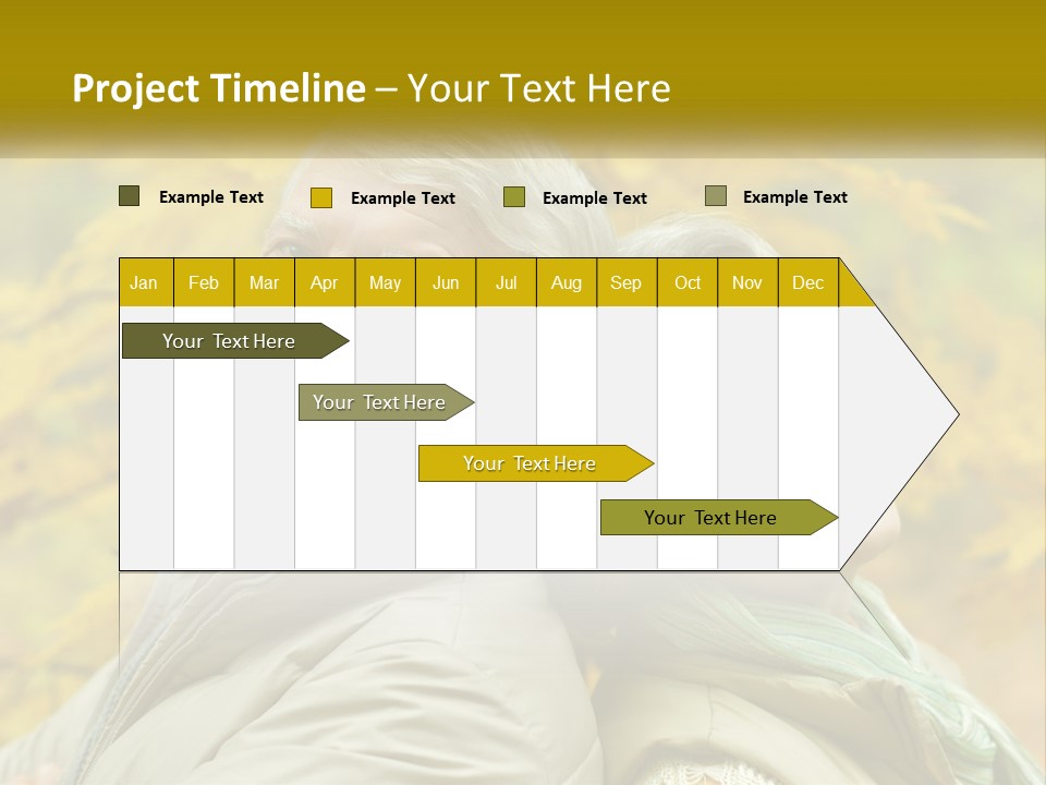 A Man And Woman Are Smiling For The Camera PowerPoint Template