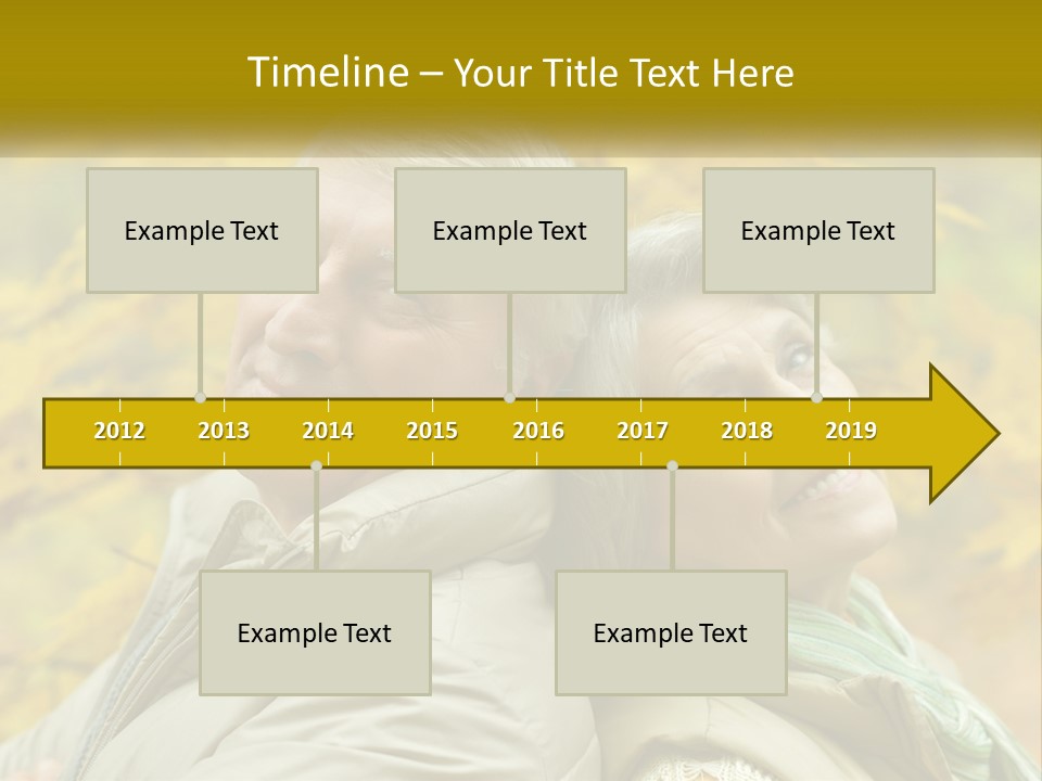 A Man And Woman Are Smiling For The Camera PowerPoint Template