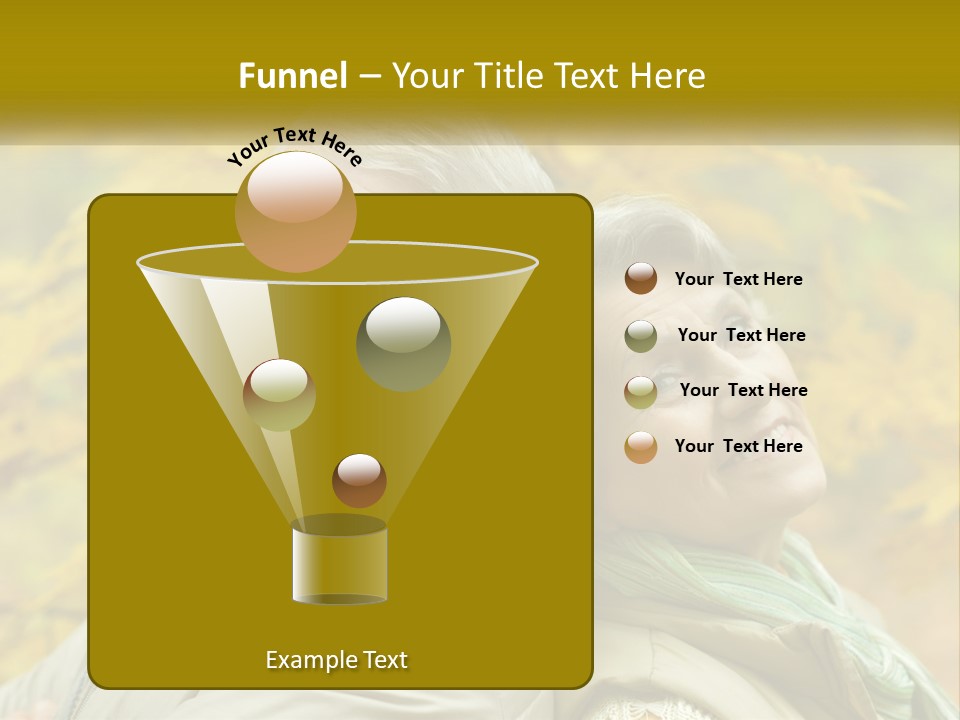 A Man And Woman Are Smiling For The Camera PowerPoint Template