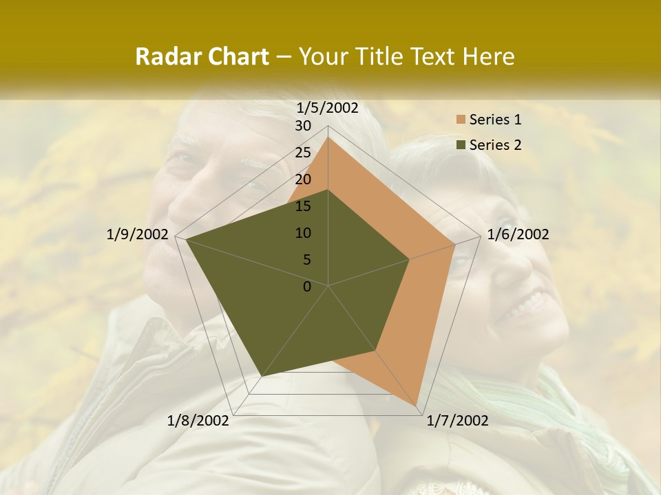 A Man And Woman Are Smiling For The Camera PowerPoint Template