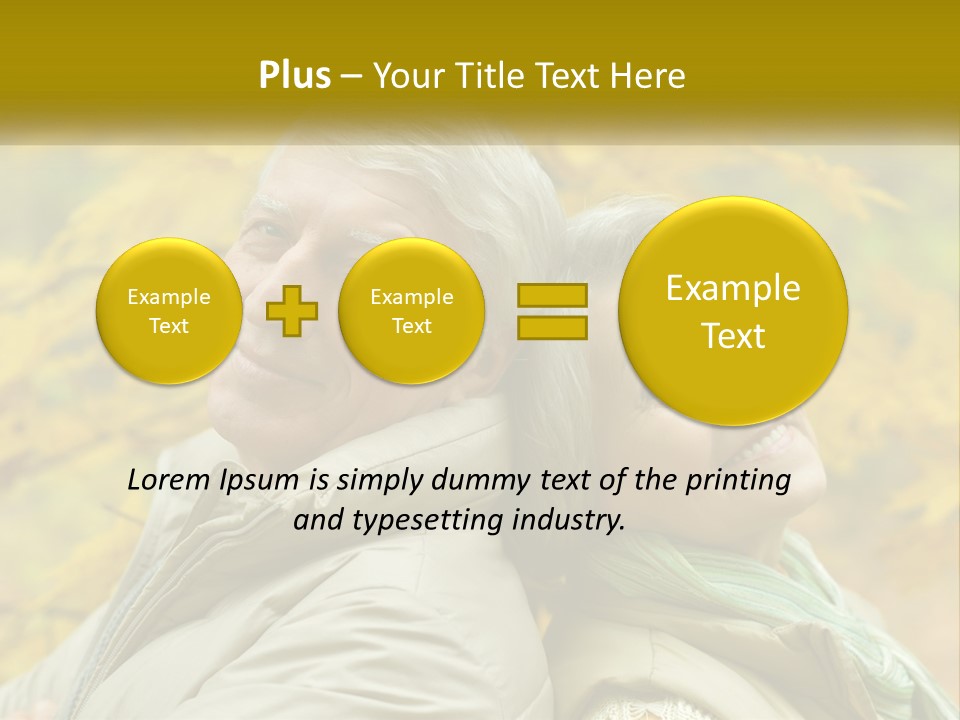 A Man And Woman Are Smiling For The Camera PowerPoint Template