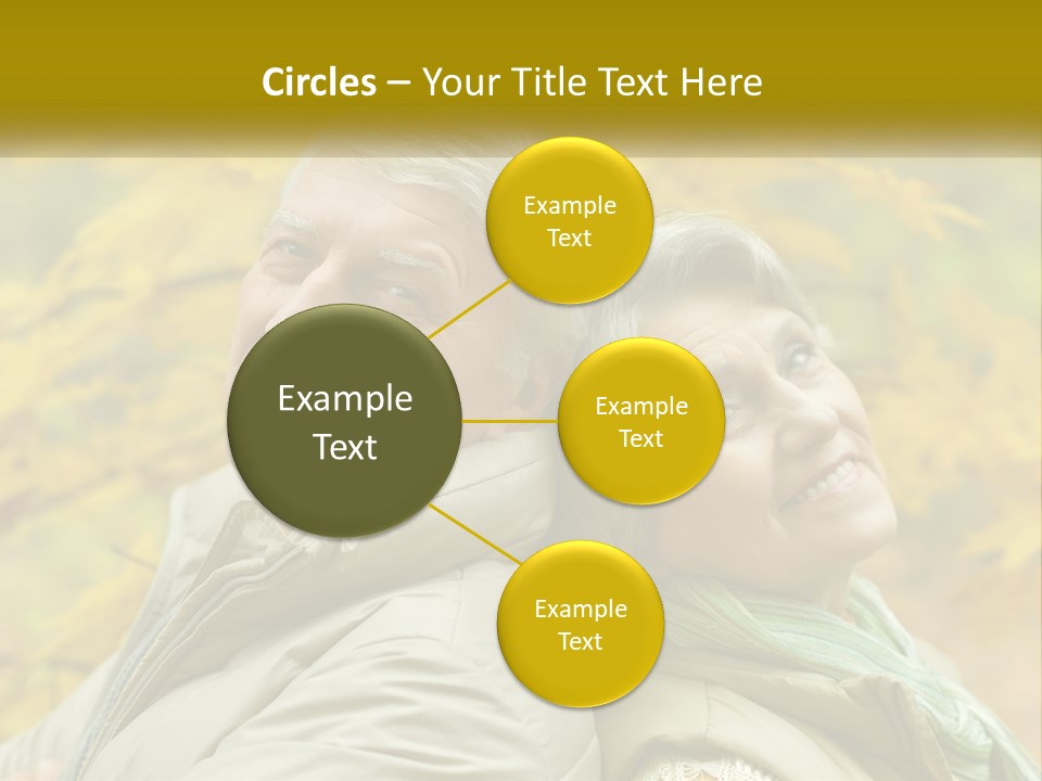 A Man And Woman Are Smiling For The Camera PowerPoint Template