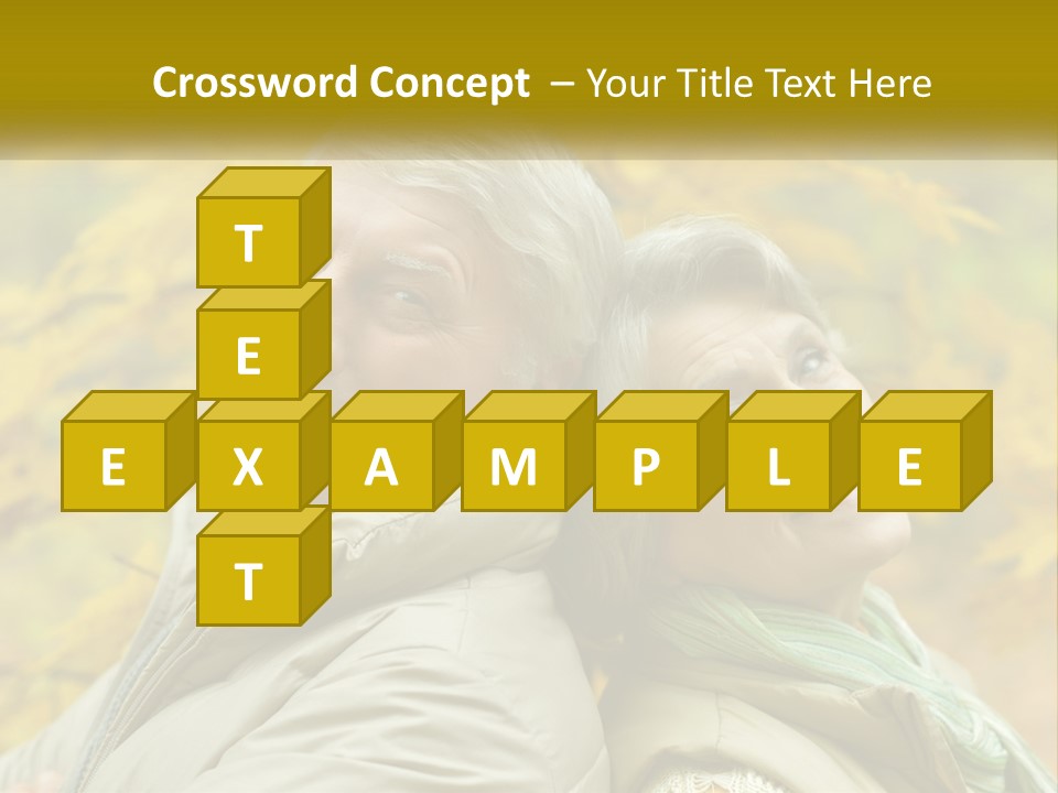 A Man And Woman Are Smiling For The Camera PowerPoint Template