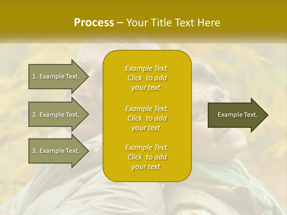A Man And Woman Are Smiling For The Camera PowerPoint Template