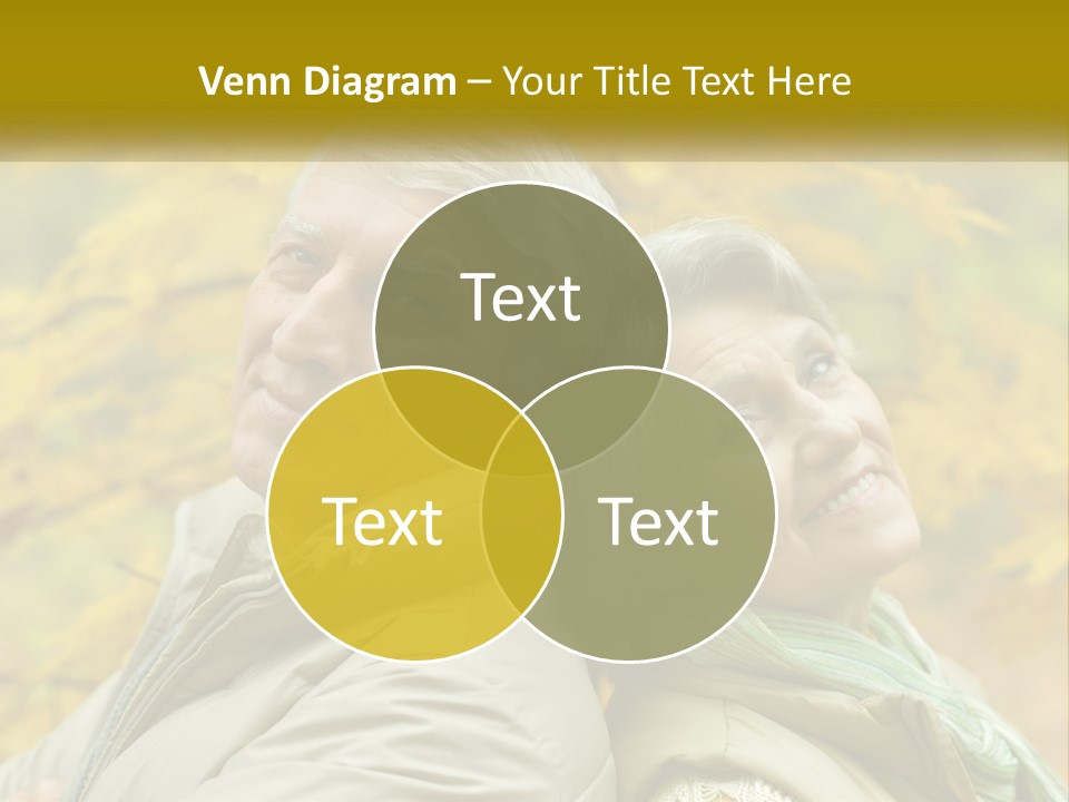 A Man And Woman Are Smiling For The Camera PowerPoint Template