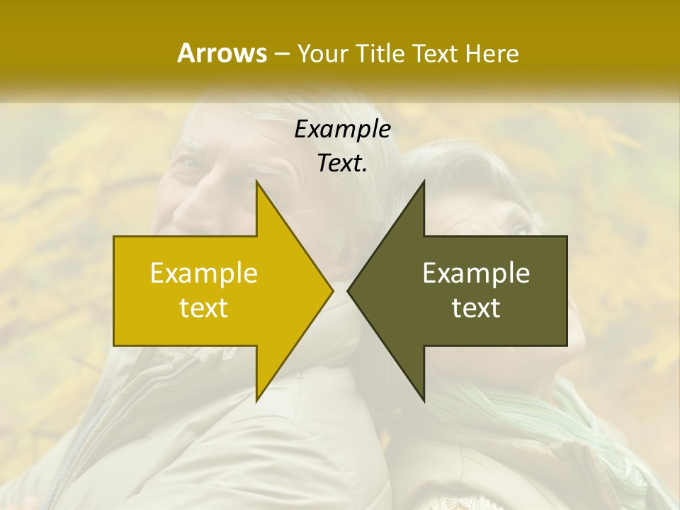 A Man And Woman Are Smiling For The Camera PowerPoint Template