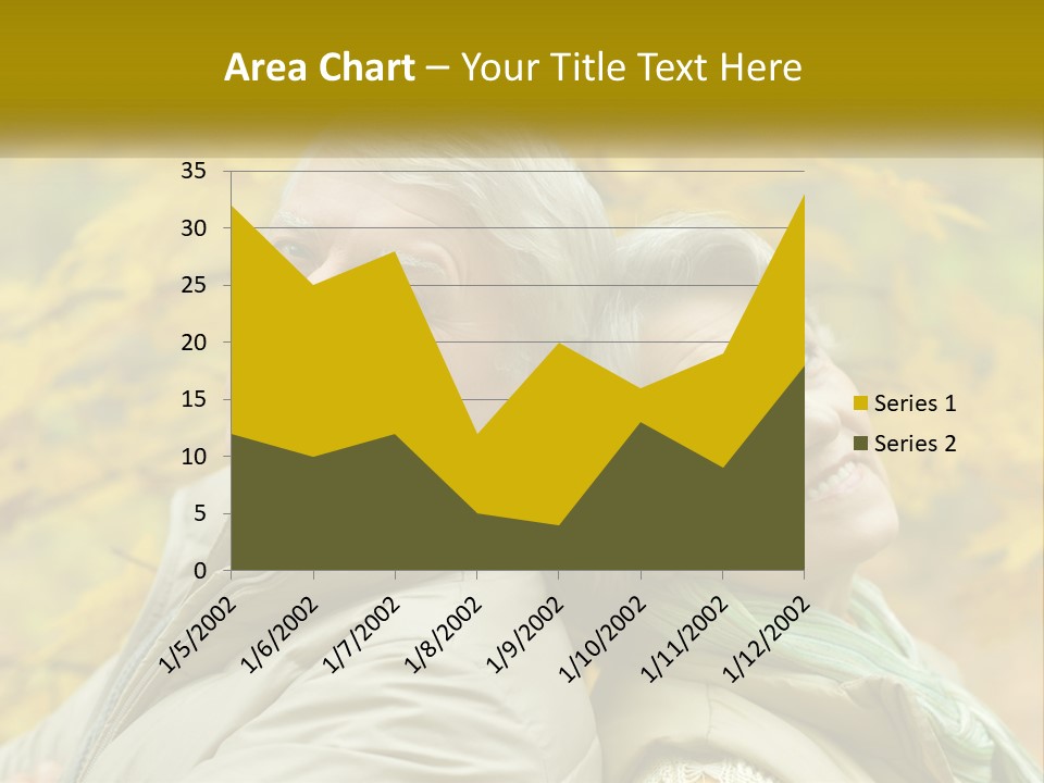 A Man And Woman Are Smiling For The Camera PowerPoint Template