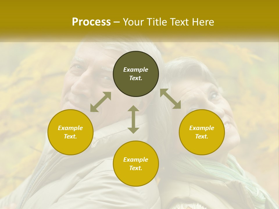A Man And Woman Are Smiling For The Camera PowerPoint Template