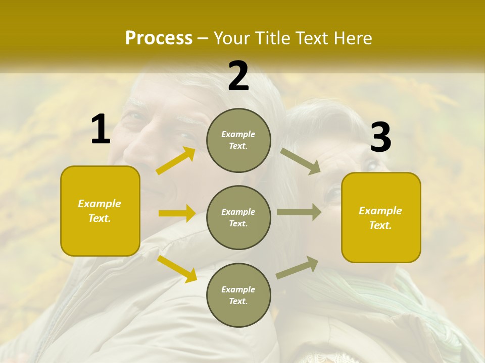 A Man And Woman Are Smiling For The Camera PowerPoint Template