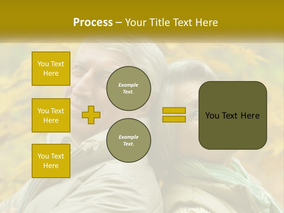 A Man And Woman Are Smiling For The Camera PowerPoint Template