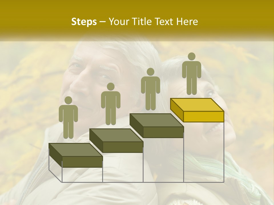 A Man And Woman Are Smiling For The Camera PowerPoint Template