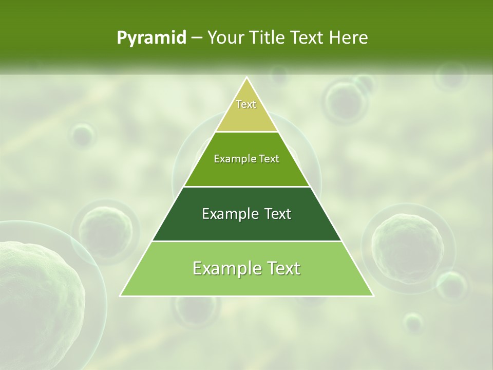 A Group Of Green Bubbles With A Green Background PowerPoint Template