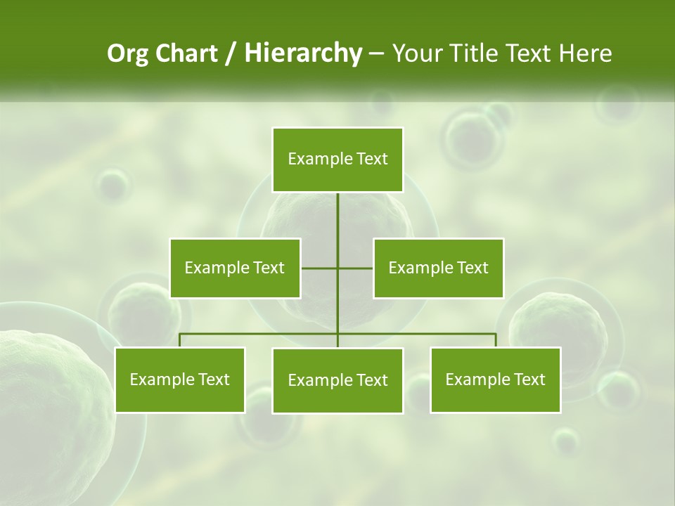 A Group Of Green Bubbles With A Green Background PowerPoint Template
