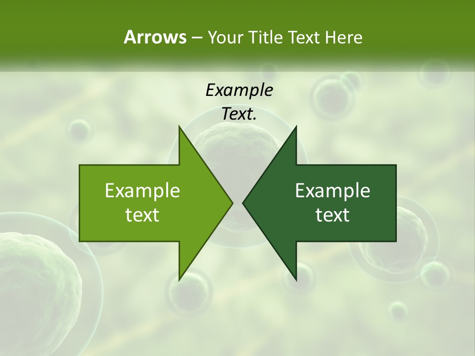 A Group Of Green Bubbles With A Green Background PowerPoint Template