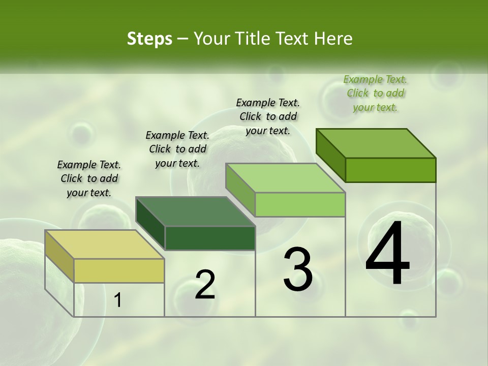 A Group Of Green Bubbles With A Green Background PowerPoint Template