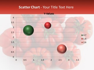 A Group Of Tomatoes On A White Surface PowerPoint Template