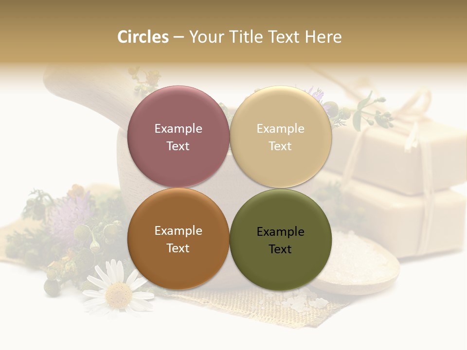 A Mortar, Mortars, And Flowers In A Mortar Bowl Powerpoint Template PowerPoint Template