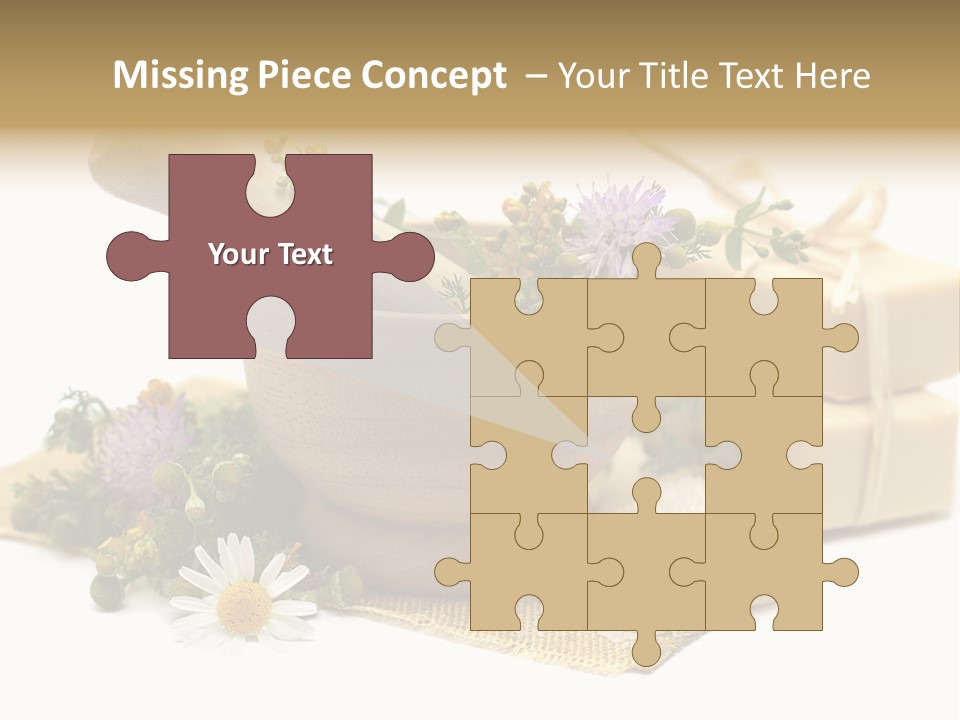 A Mortar, Mortars, And Flowers In A Mortar Bowl Powerpoint Template PowerPoint Template