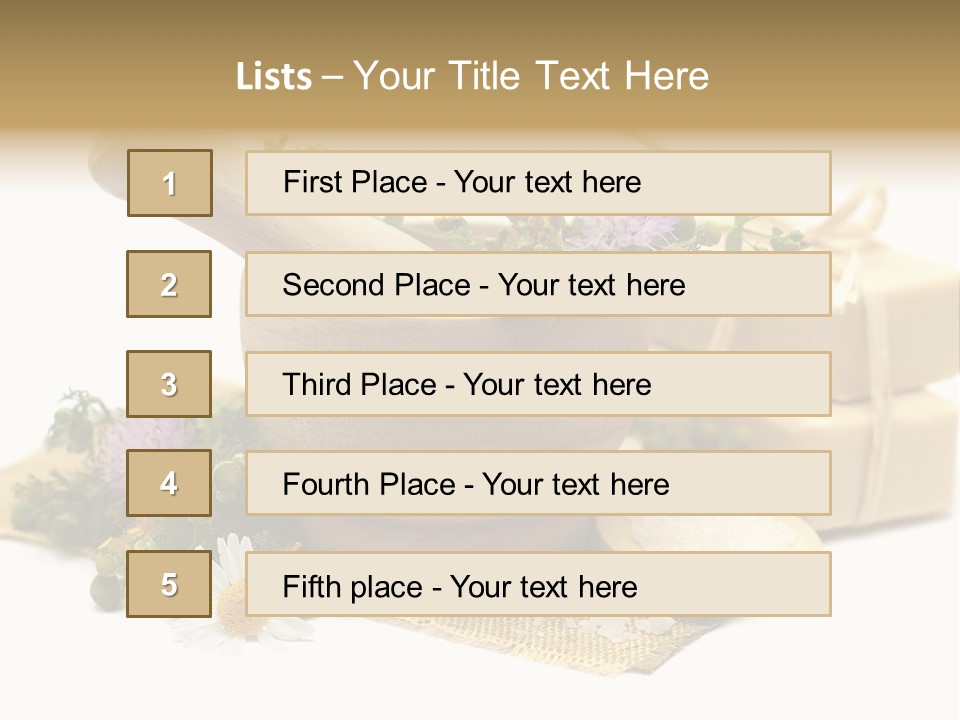 A Mortar, Mortars, And Flowers In A Mortar Bowl Powerpoint Template PowerPoint Template