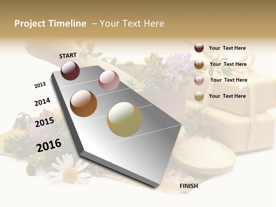 A Mortar, Mortars, And Flowers In A Mortar Bowl Powerpoint Template PowerPoint Template