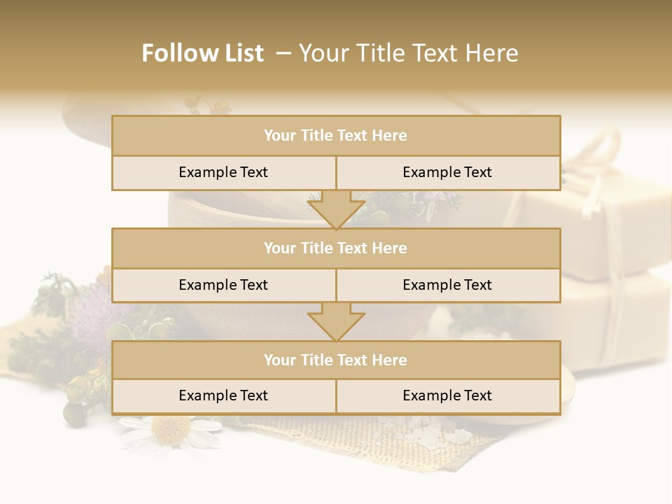 A Mortar, Mortars, And Flowers In A Mortar Bowl Powerpoint Template PowerPoint Template