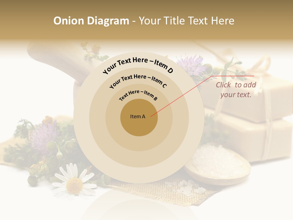 A Mortar, Mortars, And Flowers In A Mortar Bowl Powerpoint Template PowerPoint Template