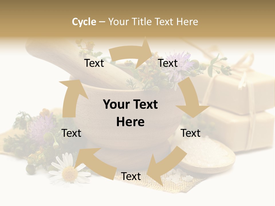 A Mortar, Mortars, And Flowers In A Mortar Bowl Powerpoint Template PowerPoint Template