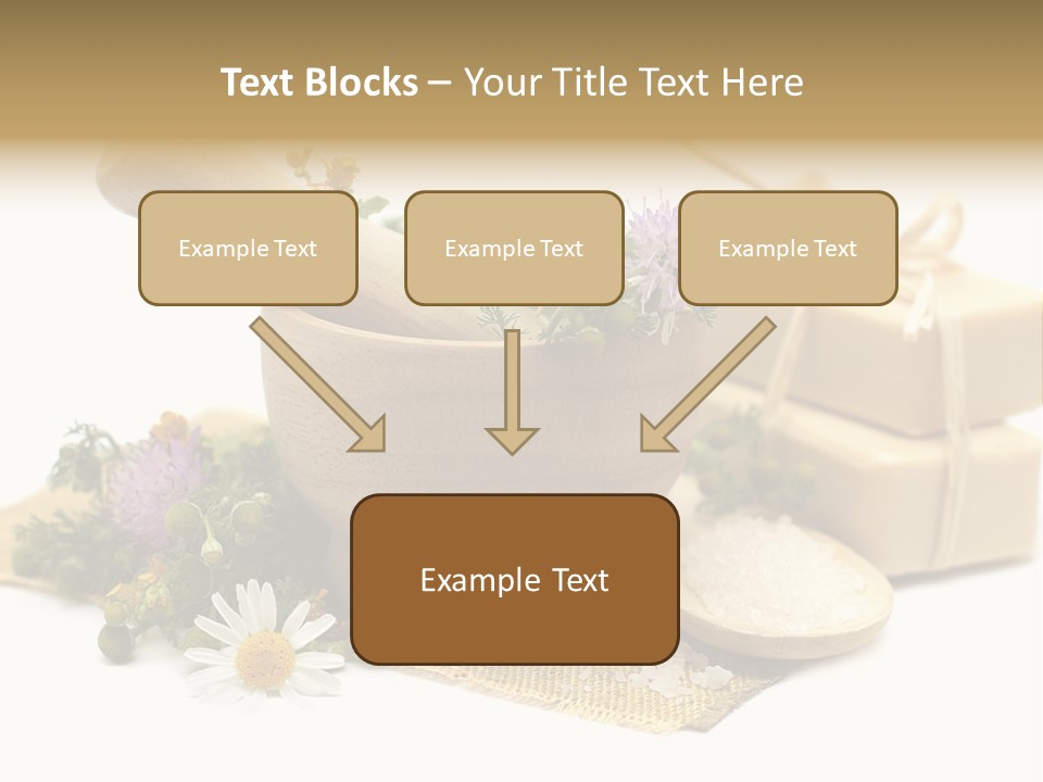 A Mortar, Mortars, And Flowers In A Mortar Bowl Powerpoint Template PowerPoint Template