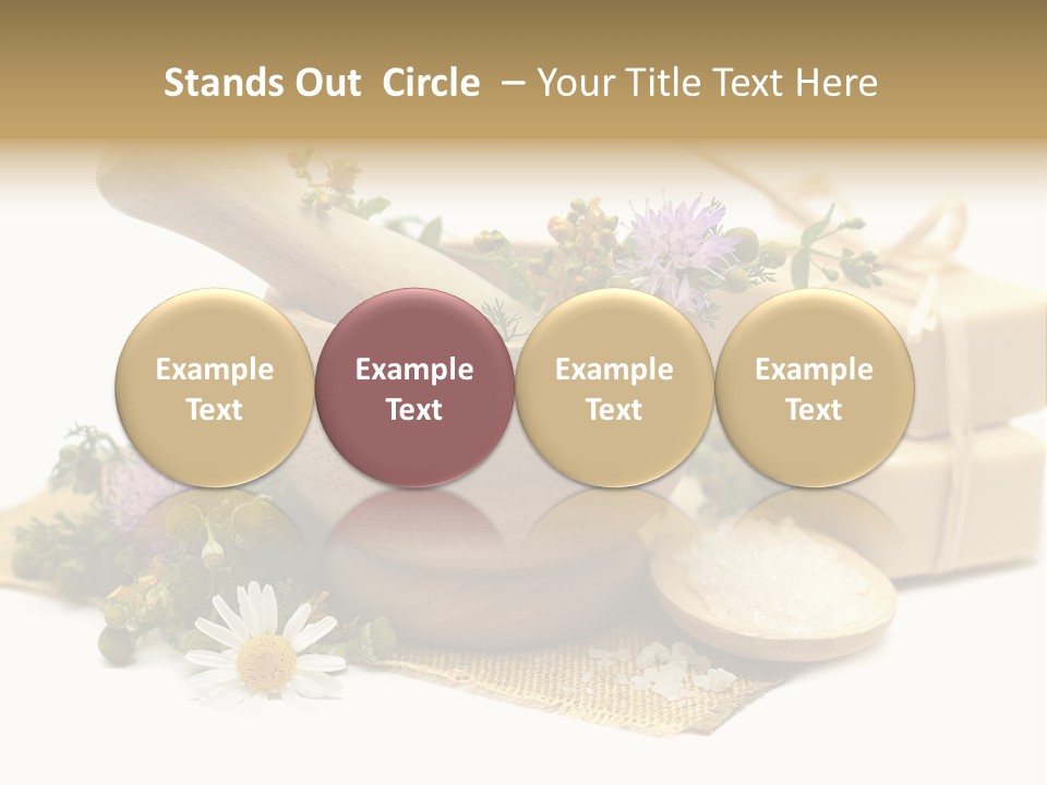 A Mortar, Mortars, And Flowers In A Mortar Bowl Powerpoint Template PowerPoint Template