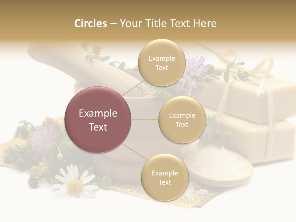 A Mortar, Mortars, And Flowers In A Mortar Bowl Powerpoint Template PowerPoint Template