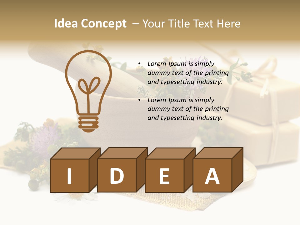 A Mortar, Mortars, And Flowers In A Mortar Bowl Powerpoint Template PowerPoint Template