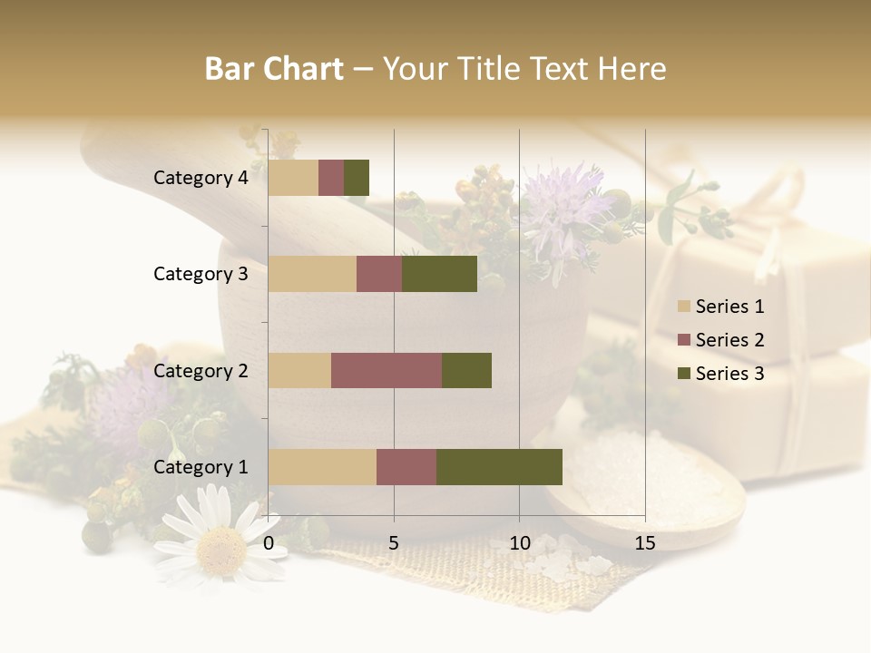 A Mortar, Mortars, And Flowers In A Mortar Bowl Powerpoint Template PowerPoint Template