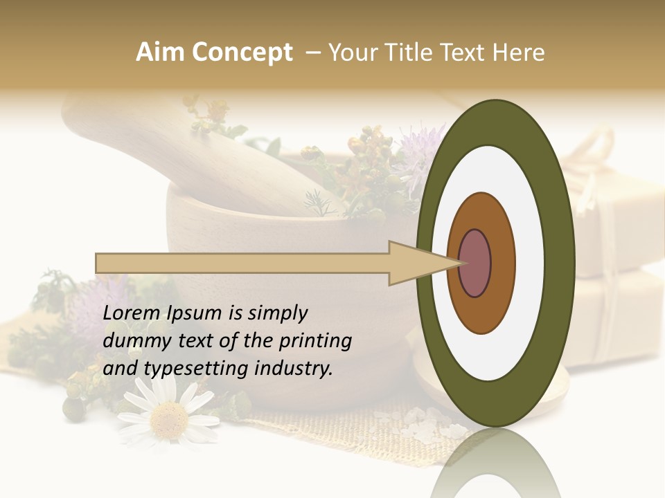 A Mortar, Mortars, And Flowers In A Mortar Bowl Powerpoint Template PowerPoint Template