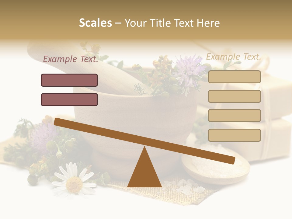 A Mortar, Mortars, And Flowers In A Mortar Bowl Powerpoint Template PowerPoint Template