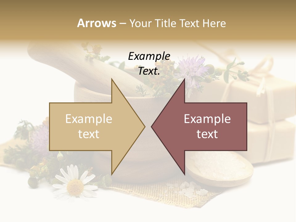 A Mortar, Mortars, And Flowers In A Mortar Bowl Powerpoint Template PowerPoint Template