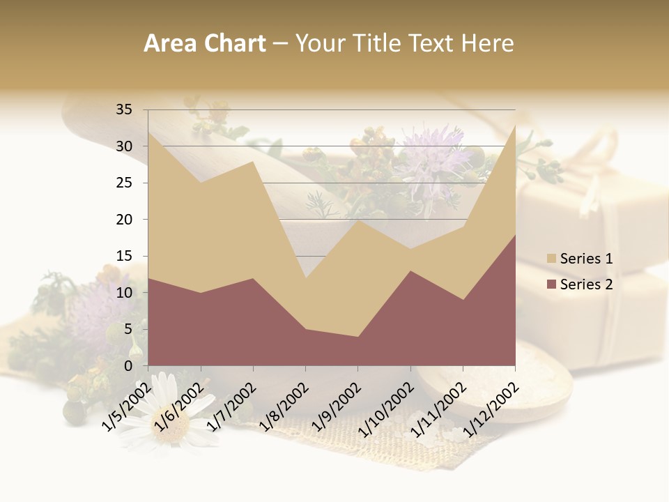 A Mortar, Mortars, And Flowers In A Mortar Bowl Powerpoint Template PowerPoint Template