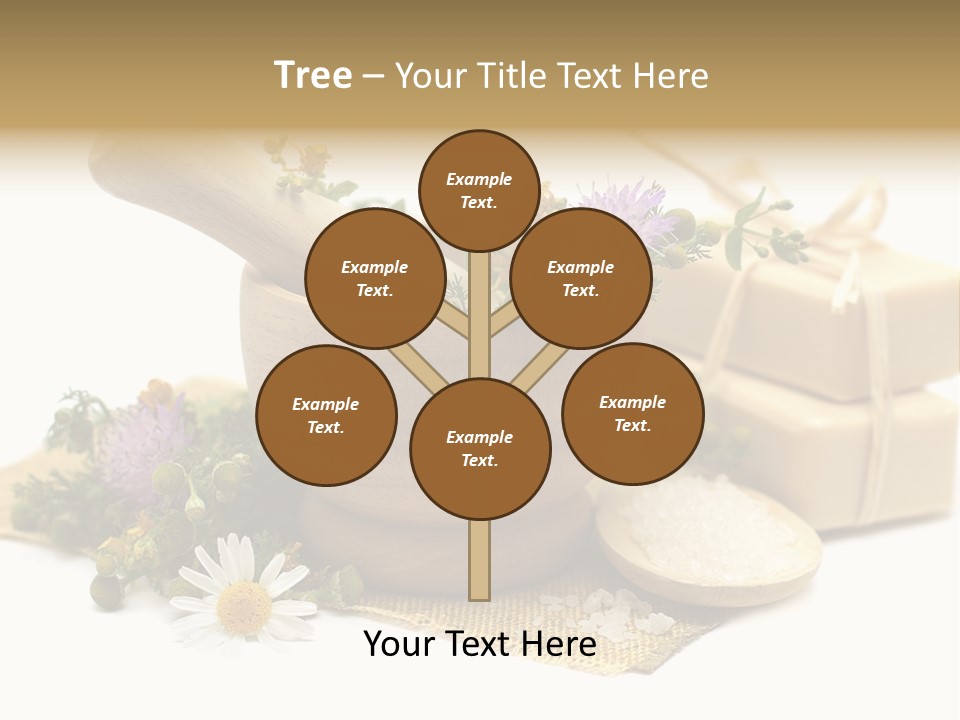 A Mortar, Mortars, And Flowers In A Mortar Bowl Powerpoint Template PowerPoint Template