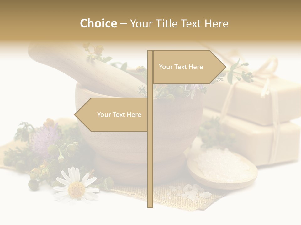 A Mortar, Mortars, And Flowers In A Mortar Bowl Powerpoint Template PowerPoint Template