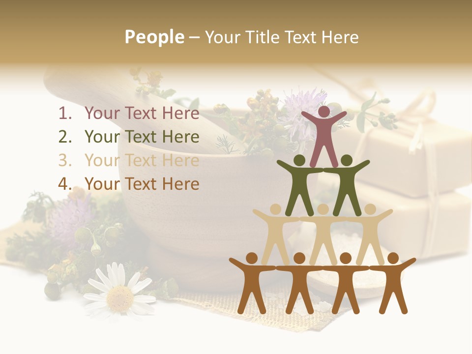 A Mortar, Mortars, And Flowers In A Mortar Bowl Powerpoint Template PowerPoint Template