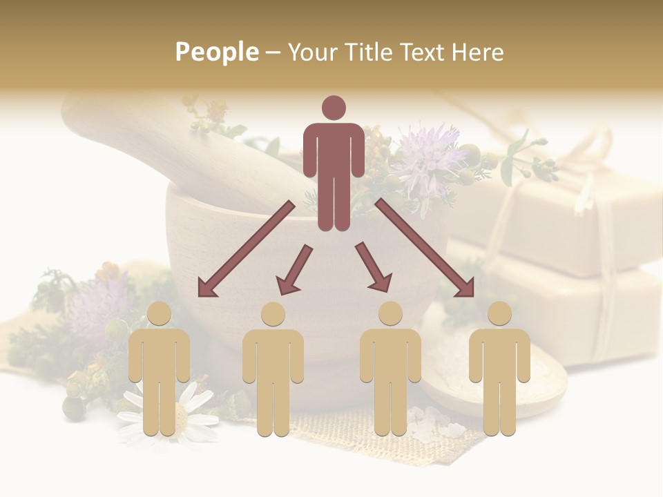 A Mortar, Mortars, And Flowers In A Mortar Bowl Powerpoint Template PowerPoint Template