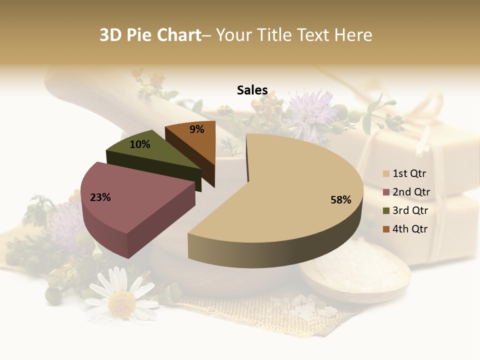 A Mortar, Mortars, And Flowers In A Mortar Bowl Powerpoint Template PowerPoint Template