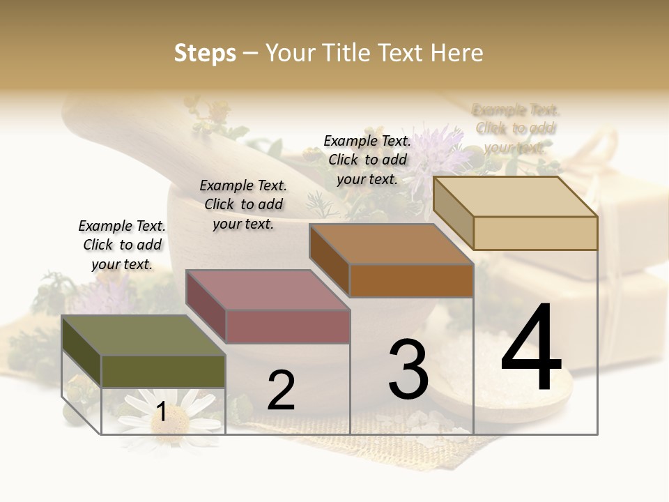 A Mortar, Mortars, And Flowers In A Mortar Bowl Powerpoint Template PowerPoint Template