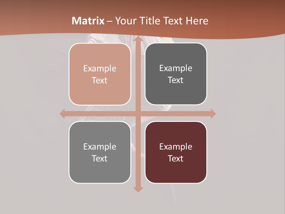 A Woman Jumping In The Air With Her Arms Outstretched PowerPoint Template