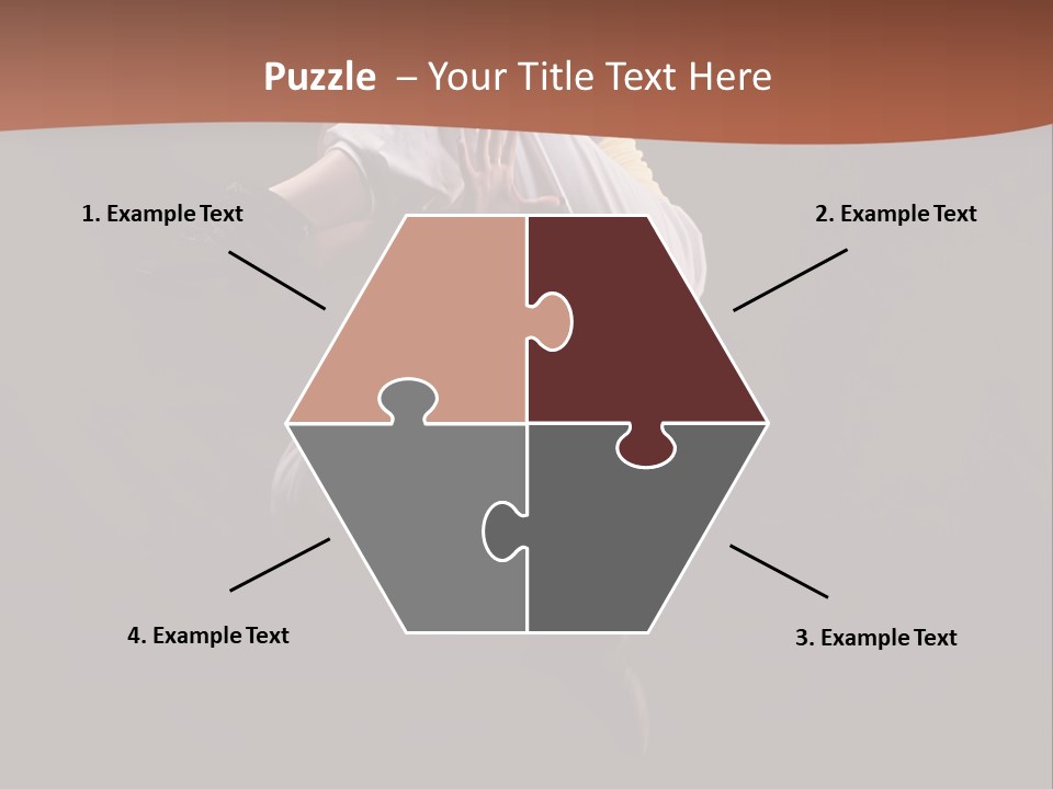 A Woman Jumping In The Air With Her Arms Outstretched PowerPoint Template